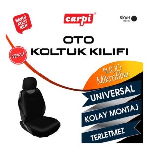 CARPİ OTO KOLTUK KILIFI ATLET KILIF HAVLU MİKROFİBER SİYAH
