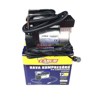 CARUB HAVA KOMPRESÖRÜ 12V METAL SİYAH