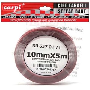 CARPİ ÇİFT TARAFLI BANT ŞEFFAF  POŞETLİ