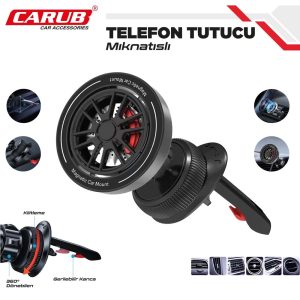 CARUB TELEFON TUTUCU HAVALANDIRMA DÖNERLİ AYARLI JANT MODEL