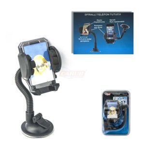 CARUB TELEFON TUTUCU VANTUZLU SPRALLİ