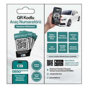 QR KODLU ARAÇ NUMARATÖR ETİKETİ